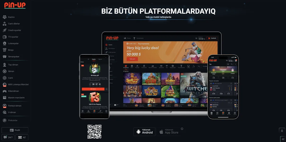 Pin Up Casino Mobil Versiyası və Tətbiqi